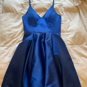Royal Blue Mini Dress